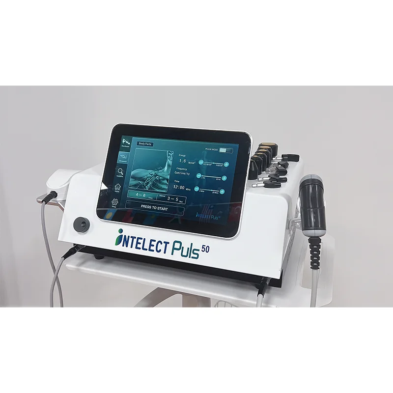 2-in-1 pneumatische Stoßwelle + Ultraschall-Tiefengewebevibrator, Wirbelsäulen-Luftdruck, Schmerzlinderung, Therapiegerät