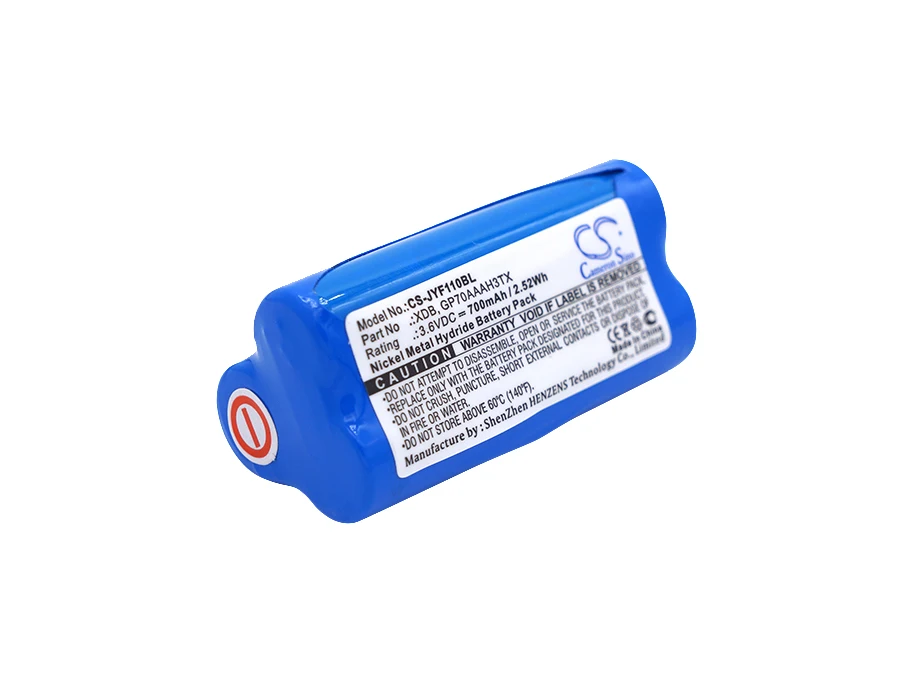 Crane Remote Cont Battery For  JAY GP70AAAH3TX  XDB UDE Transmitter  VUF110  A001  UDB2  Volts 3.6  Capacity  700mAh / 2.52Wh