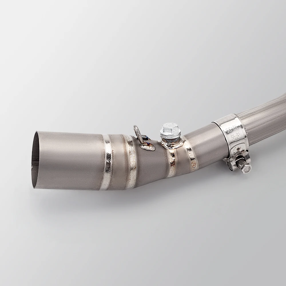

For XMAX300 Titanium alloy Front Exhaust Muffler Escape Middle Link Pipe With 2 oxygen sensors