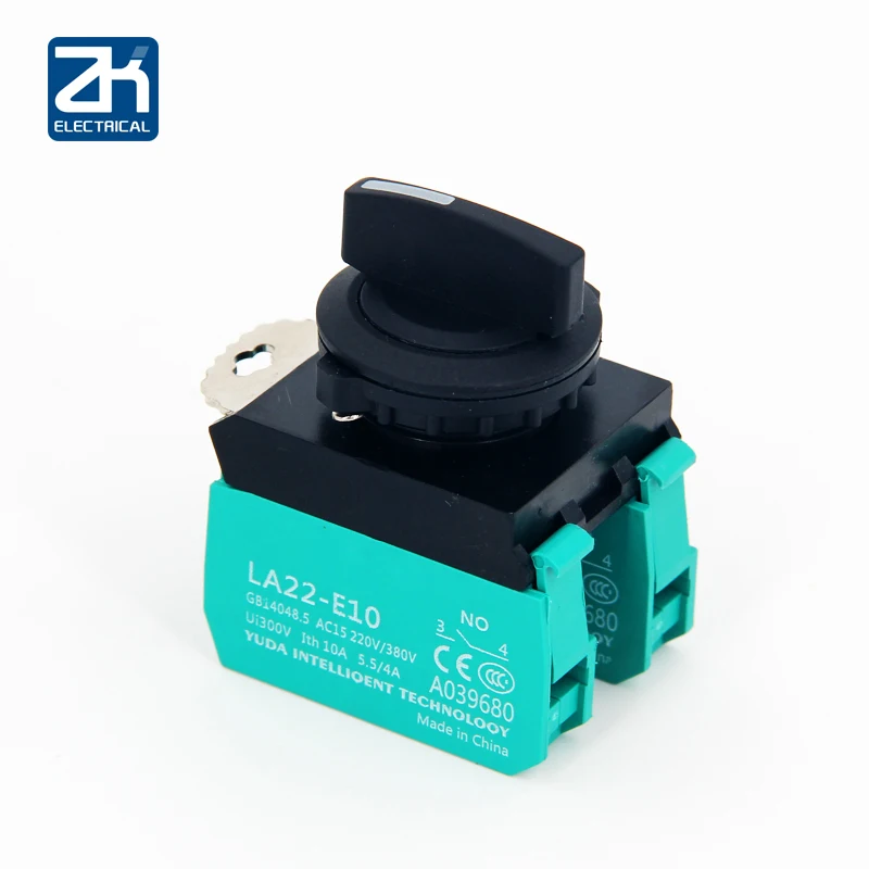 LA22 series rotary switch 2-gear and 3-gear self-locking selector switch 22MM
