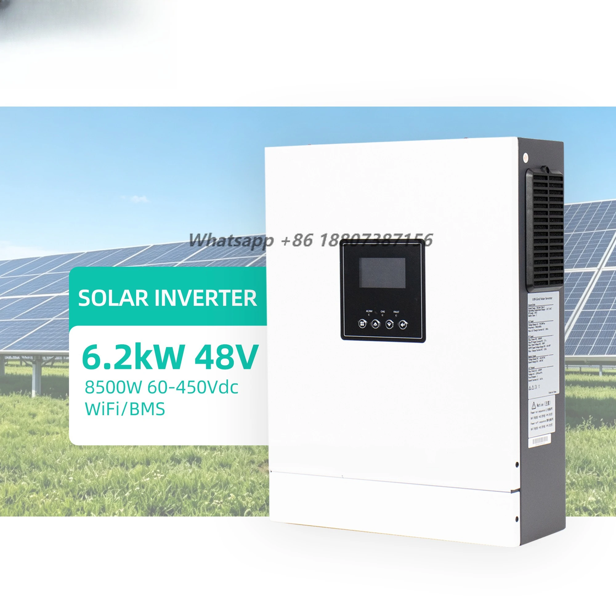 Solar Inverter 6200w Hybrid Solar Inverters Off Grid 3kw 6.2kw Offgrid 220V 60HZ Single-phase with Wifi Optional