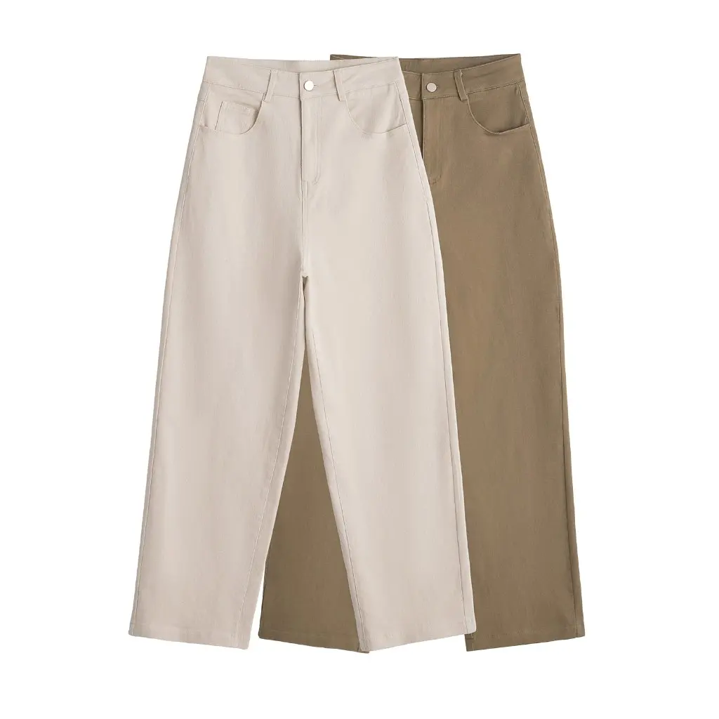 

E3FEI-1380 Женские широкие джинсы на флисовой подкладке с высокой талией в стиле ретро, европейская и американская мода, осенне-зимние новые поступления