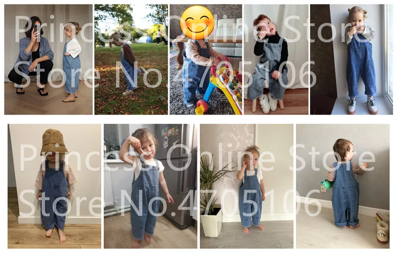 2025 Herbst Neue Kinder-Latzhose, Baby Jungen Mädchen Lässiger Jeans-Overall, Einfarbiger Freizeitanzug, 1-7 Jahre, Hochwertige Latzhose für Kinder – Detail 1