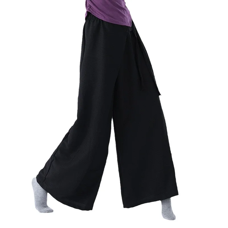 Classical dance loose and elegant wide-leg pants modern dance practice clothes adult Chinese dance performance clothes