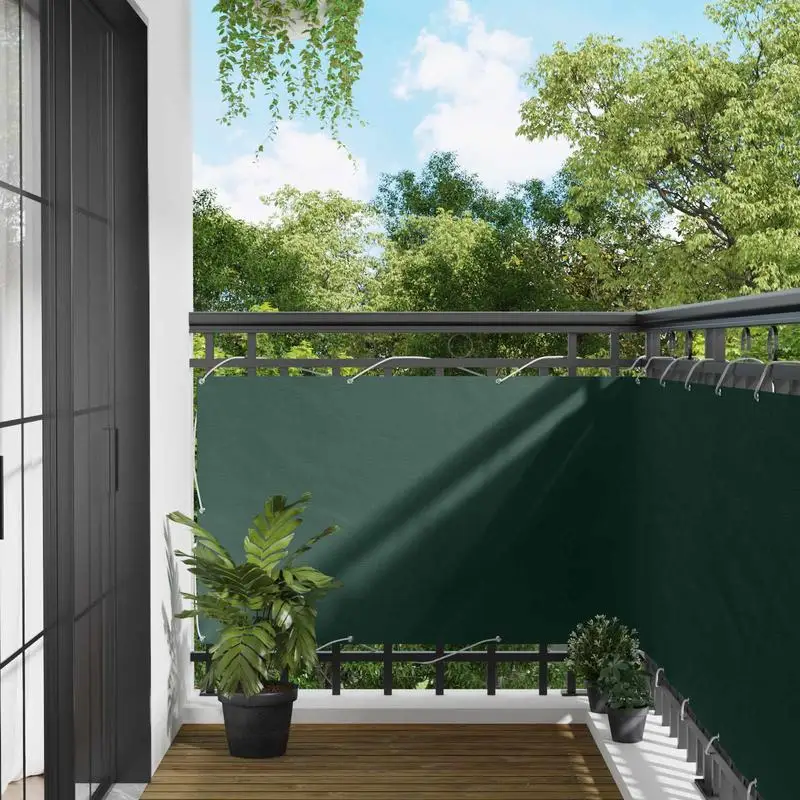 Mampara de Balcón de Tela Oxford con Revestimiento de PU – Resistente al Viento, Protección de Privacidad, Fácil Instalación para Jardín, Patio y Terraza – Panel de Valla de Privacidad Duradero y Versátil