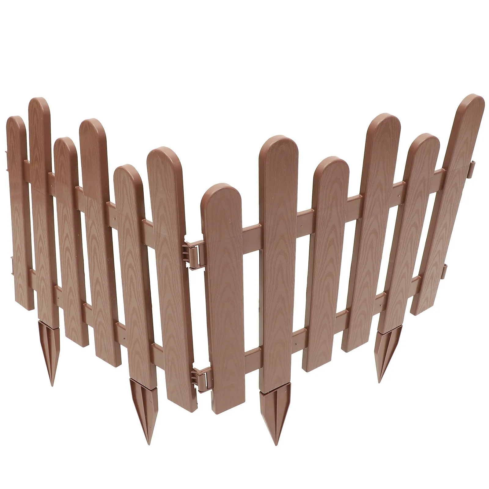 

2Pcs Garden Fence Plastic Decorative Outdoor Lawn Edging Border Small Yard Fence for Garden Patio Courtyard Outdoor Villa Border