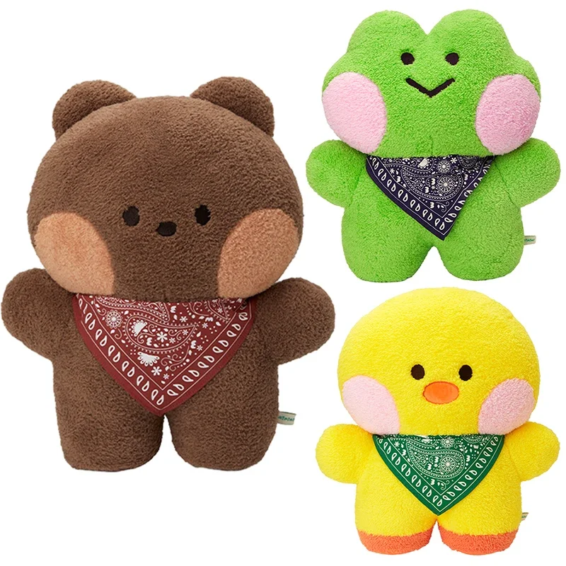 Line Friends Kawaii Brown Bear Sally Plush Standing Plush Doll Anime Oversized Animals Stuffed Home Ornaments Pillow Gifts Toys