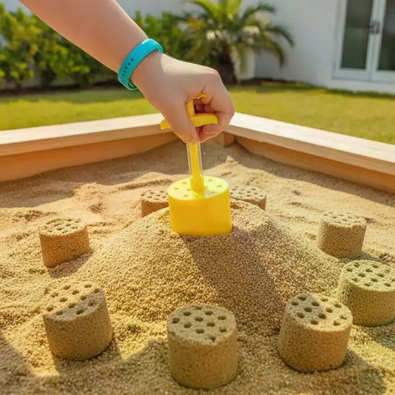 Mold Shovel Game Kids Beach Outdoor Water Play Toys Sandbox Set Castle Building Wall Honeycomb Briquette Summer