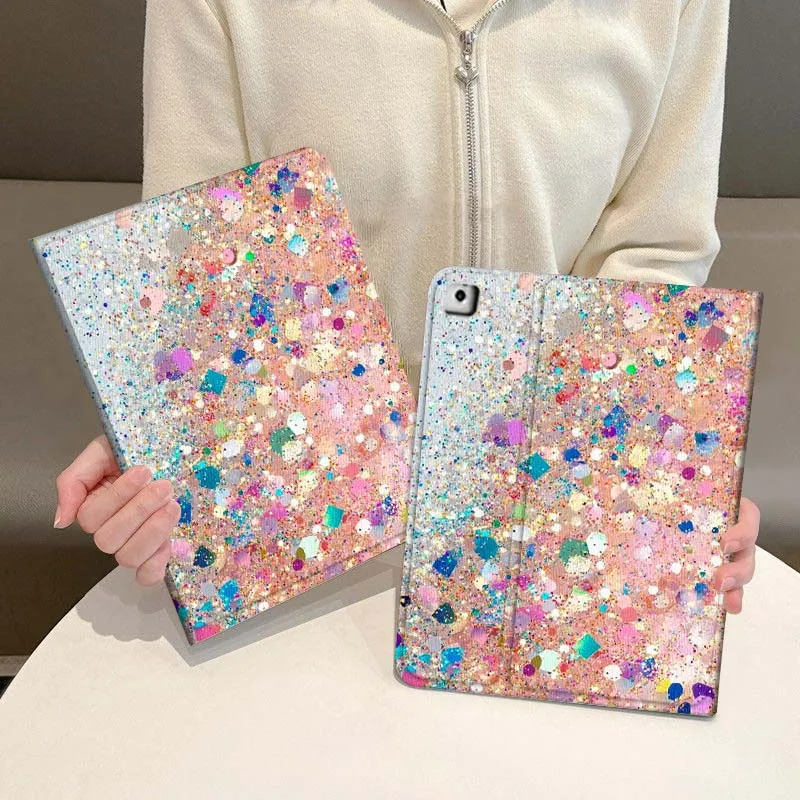 

Love glitter anime art Cover For iPad Pro Air Mini 1 2 3 4 5 6 7 7th 8th 9th 10th 11th 10.2 9.7 10.5 10.9 11 Tablet Case