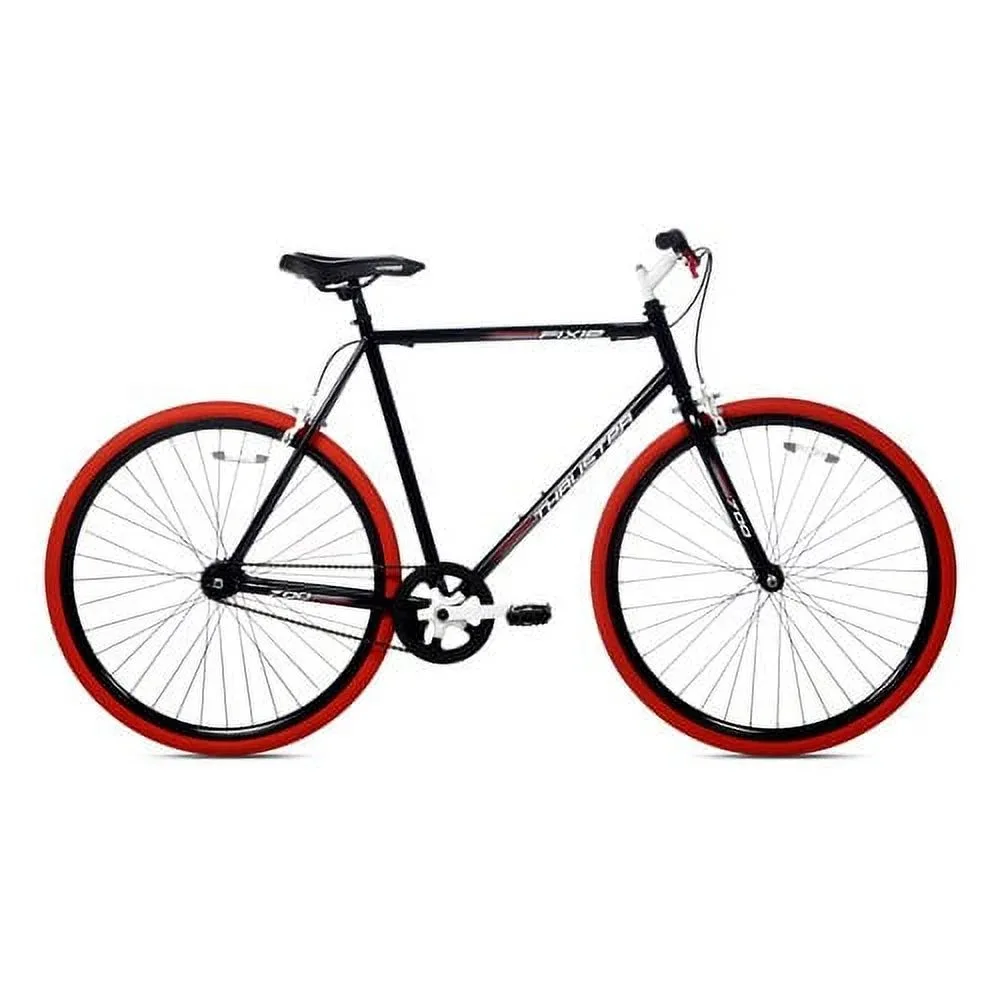 Kent 700c Thruster Fixie Men's Bike, Black/Red NEW