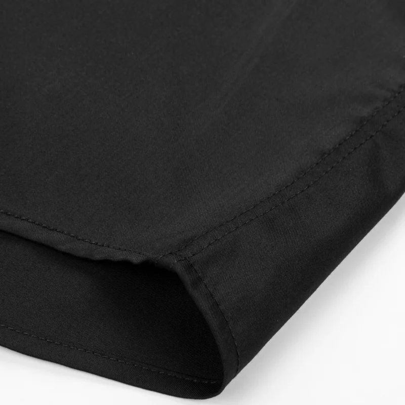 4XL Elasticity Classic Solid color White Shirts Men Long Sleeve Casual Slim Fit Men Shirts Short Sleeve Anti-wrinkle With pocket