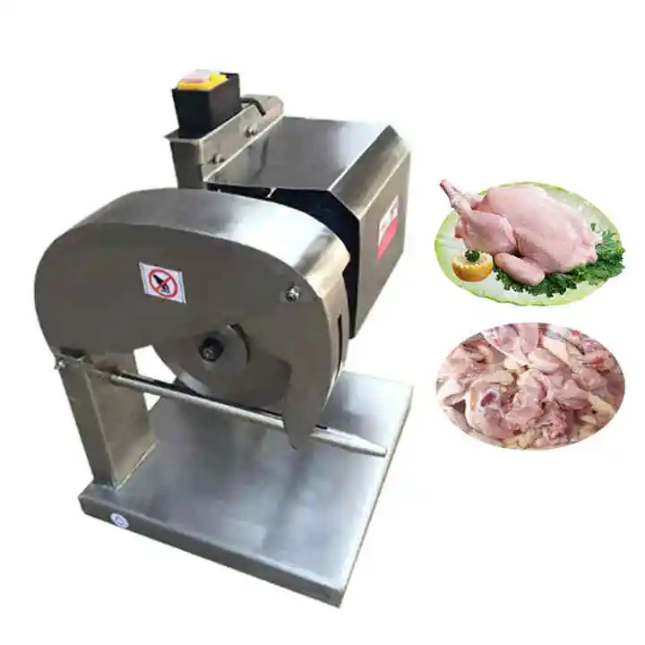 Chicken Portion Cutting Machine Electric Vertical Duck Meat Cutting Portion Chicken Bone Saw Cutter Machine