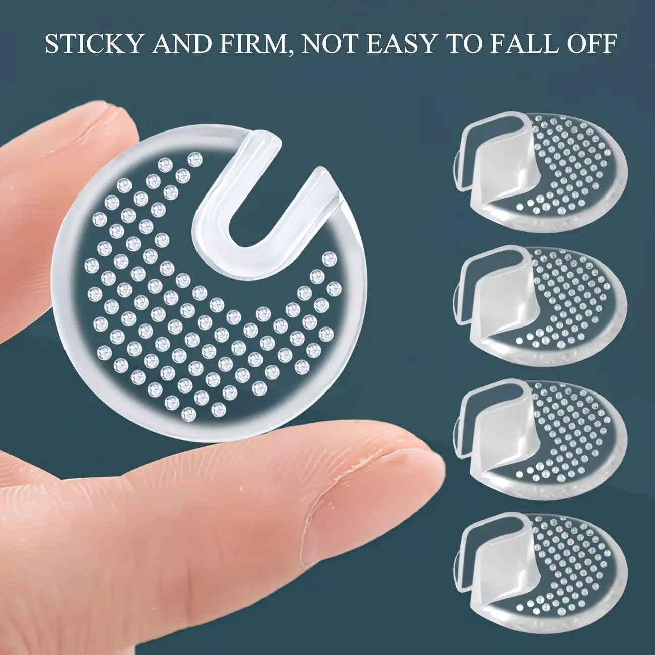 2pcs Transparent Anti-Wear Half Pads for Flip-Flops – Silicone Dots, Non-Slip Toe Protectors Sandals - view 4