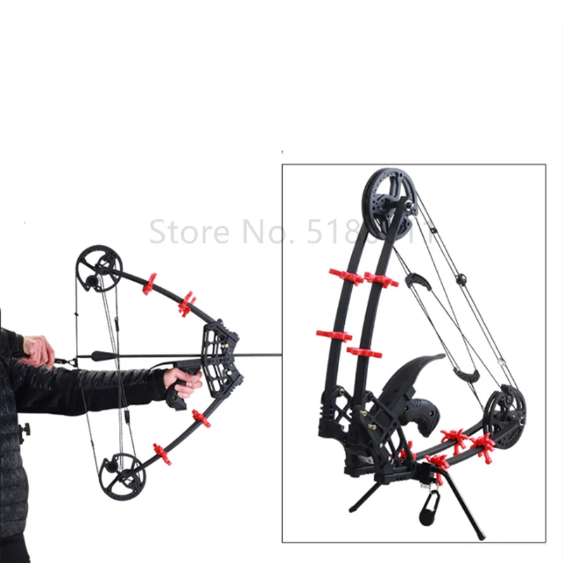 New Dual-use Composite Bow Archery and Fish Shooting Vehicle Phantom Steel Ball Dual-use Bow for Left and Right Hands