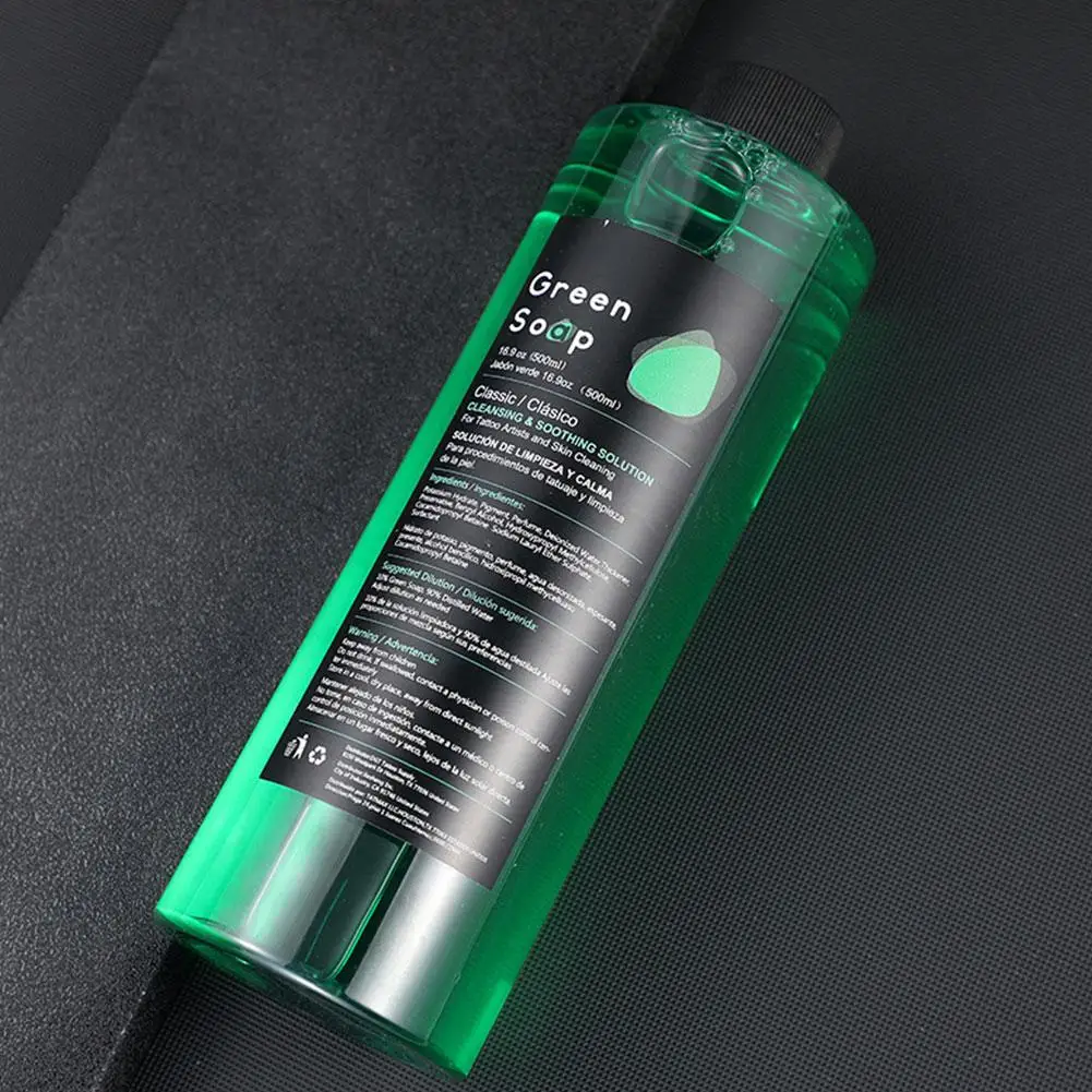 50/500ML Tattoo Green Soap High Concentration Original Liquid Cleaning Liquid Foam Rich with Foaming Bottle 200ml for Clean Skin view 3
