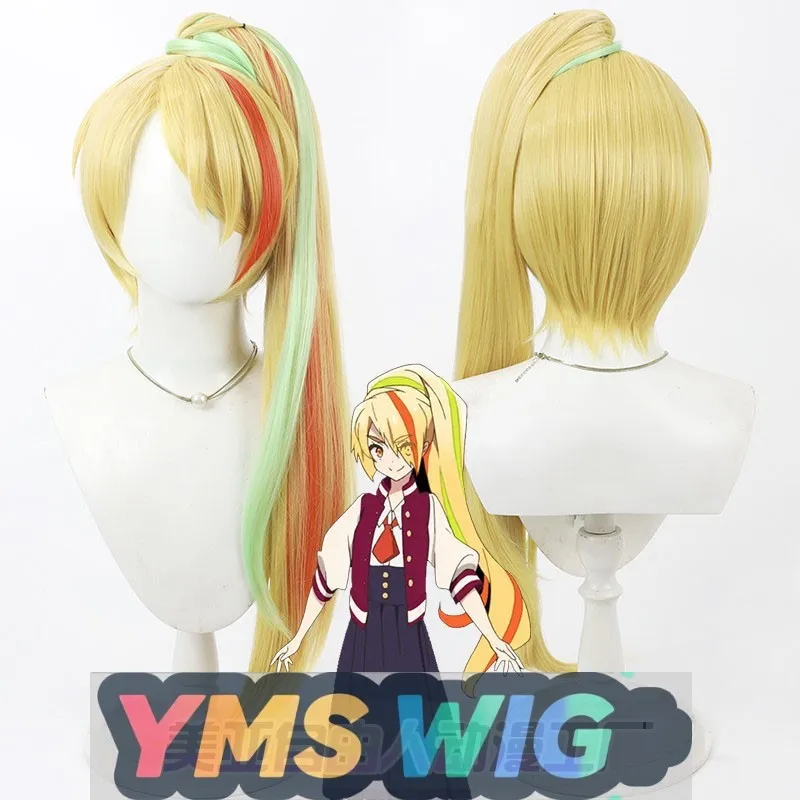 

[ YMS WIG ]Zombie Land Saga Nikaido Saki Cosplay Wig, Detachable Ponytail