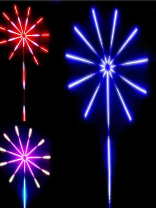 USB Firework Light Kit DC5V WS2812B LED Light Individually Addressable Led Strip 50cm/1m 28Key Remote Bluetooth App Music Contro