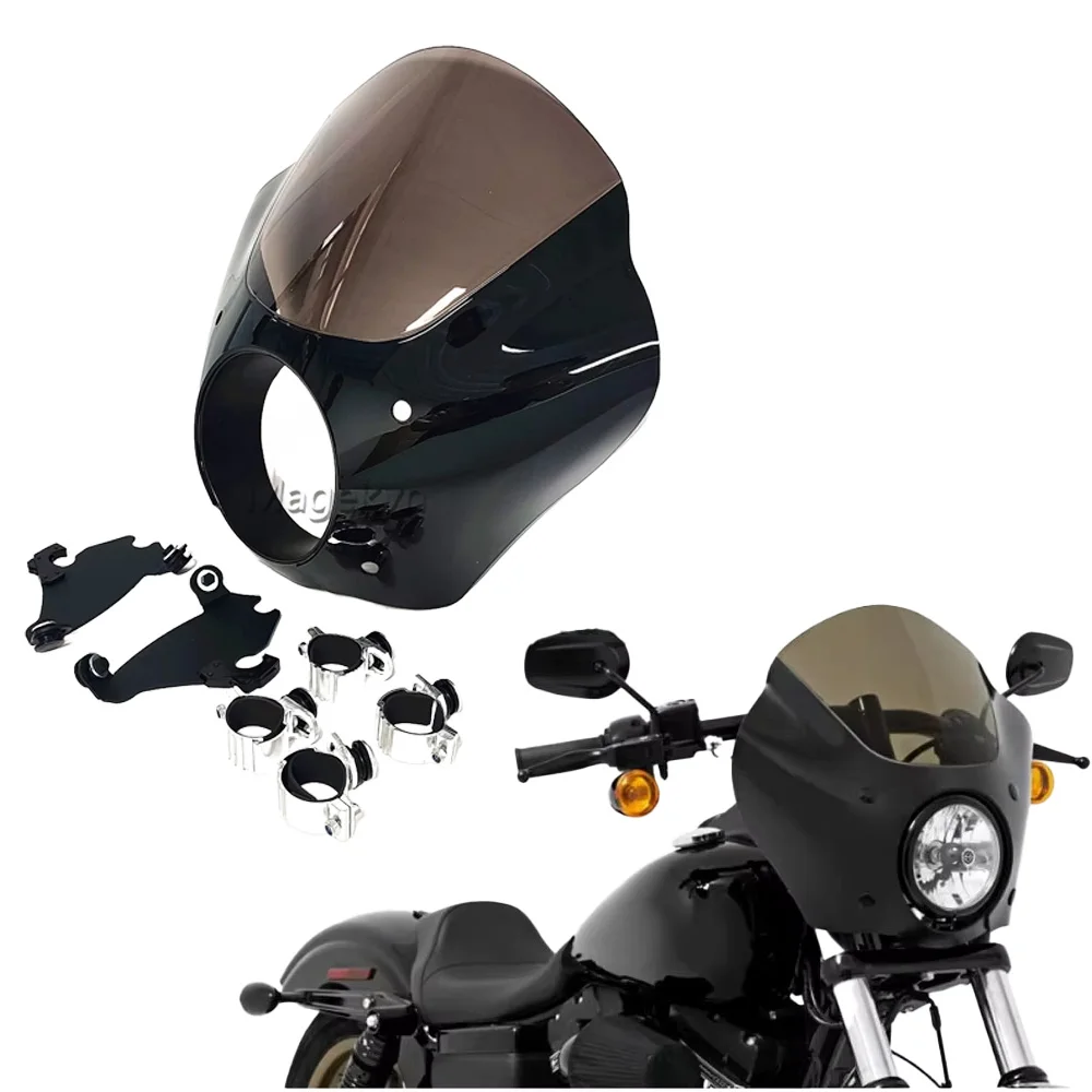 

Для Harley Sportster XL 883 1200 48 72 Dyna Super Glide Low Rider мотоциклетные передние рукавицы, крепление обтекателя фары, подходит