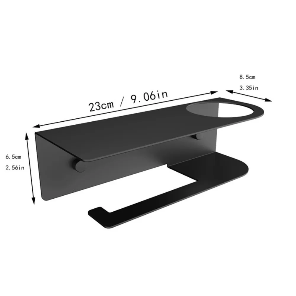 탄소강 화장지 홀더 벽걸이형 편리한 화장지 롤 홀더 방습 방진 화장지 보관함 가정용