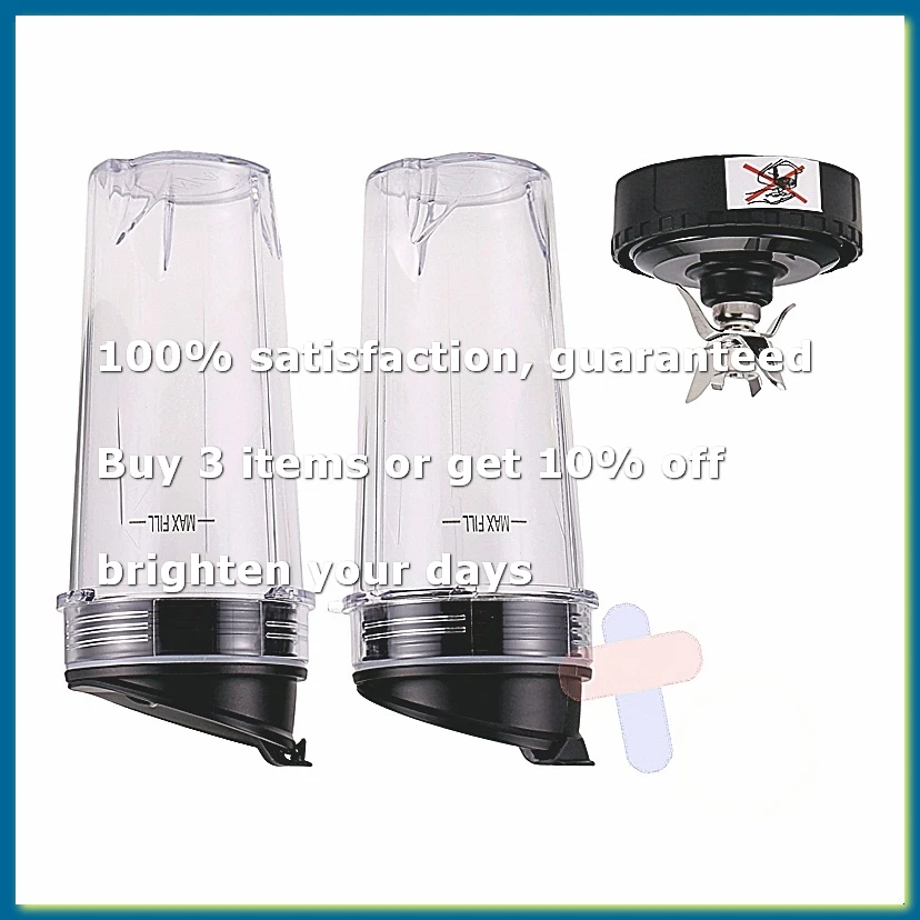 6 Fins Extractor Blades Replacement Parts for BL770 BL780 BL660 Blender, 16 Oz Single Cup Set