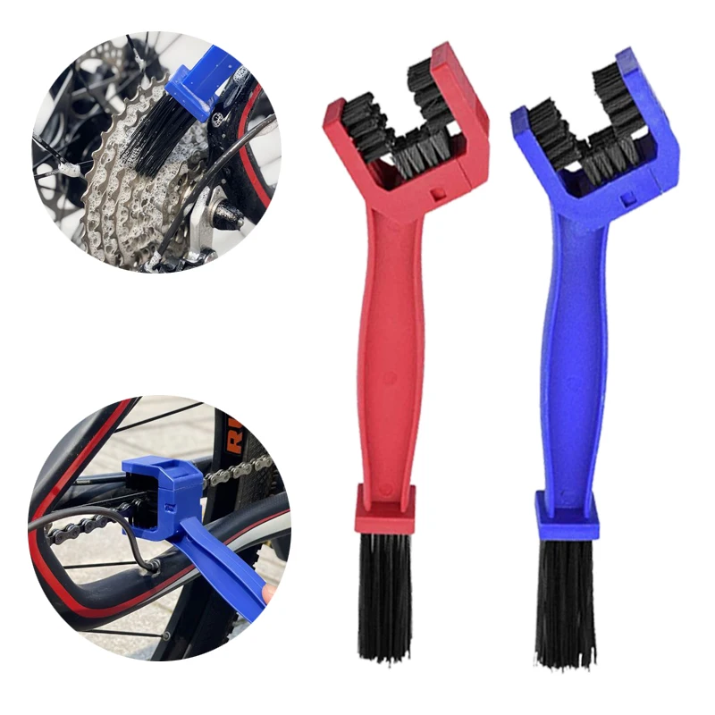 Motorcycle Bicycle Chain Cleaning Brush Gear Brush Cleaner Outdoor Cleaner Scrubber Maintenance Tools Moto Accessories