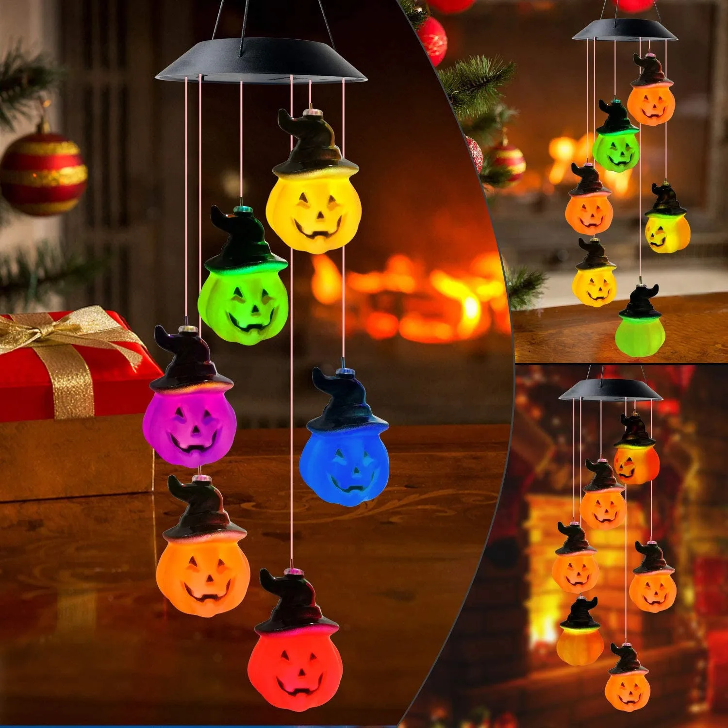 

Halloween Pumpkin Lantern String Terrifying Skeleton Decorative Pendant Light Scene Layout Dressing SuppliesAtmosphere Light