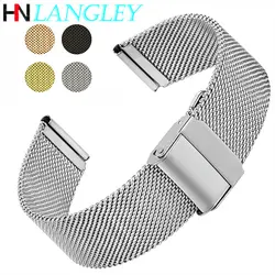 Milanese Metal Watchband Stainless Steel Wristband for DW Mesh Replacement Strap 12-13-15-16-17-18-19-20-21-22mm-23mm Bracelet