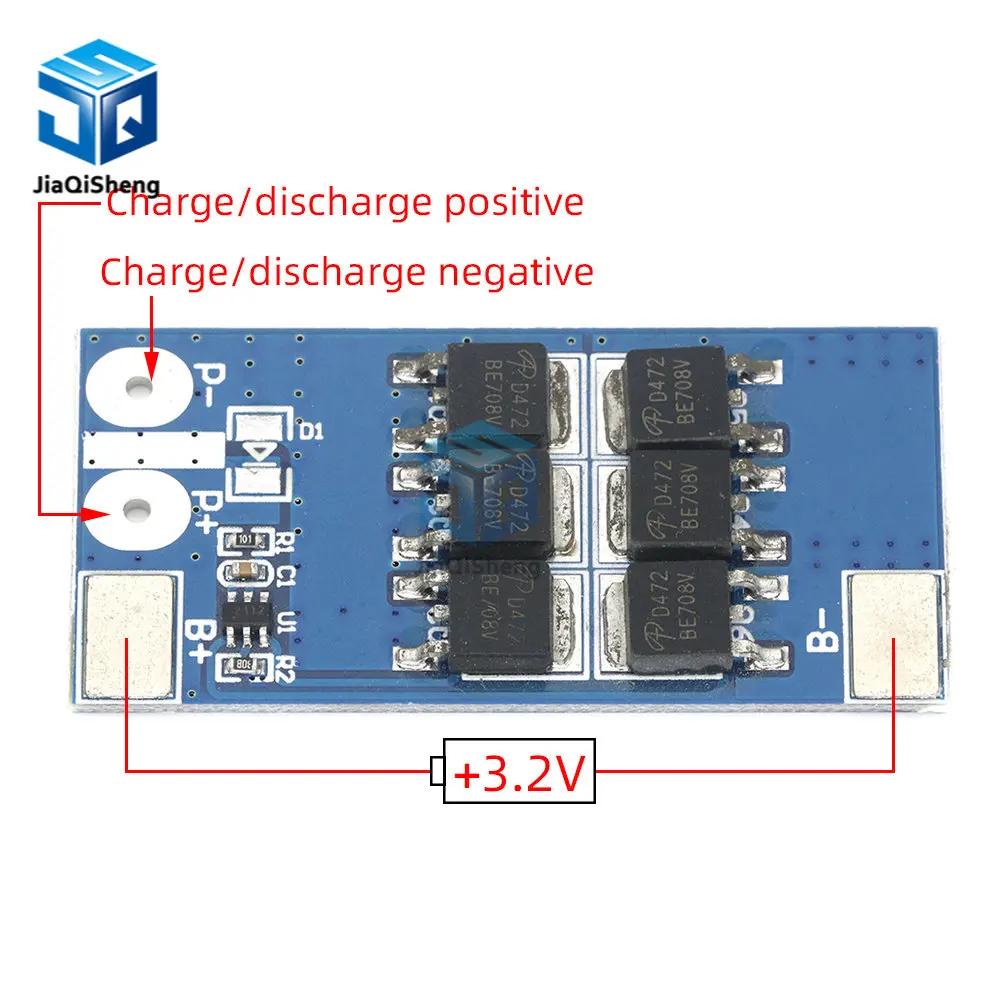 1S 3.2V 25A lifepo4 Lithium Iron Phosphate Battery Protection Board 1 Cell 3.6V anti-overcharge over-discharge protection module