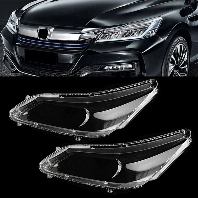 Side For 2013 2014 2015 Honda Accord Car Headlight Lens Cover Head Light Lamp Lampshade Front Auto Light Shell