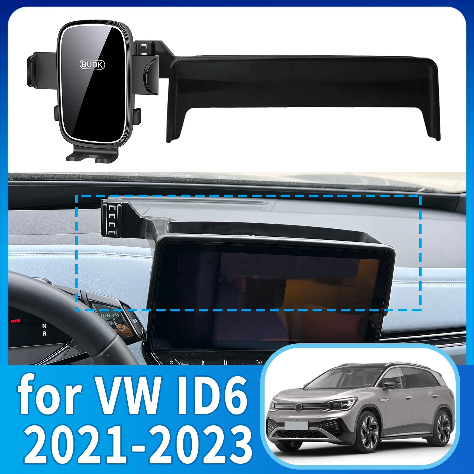 

fit for VW ID6 ID.6 2021 2022 2023 Phone Holder, Dashboard Screen Mount Bracket Easy Installation​​ Car accessoires