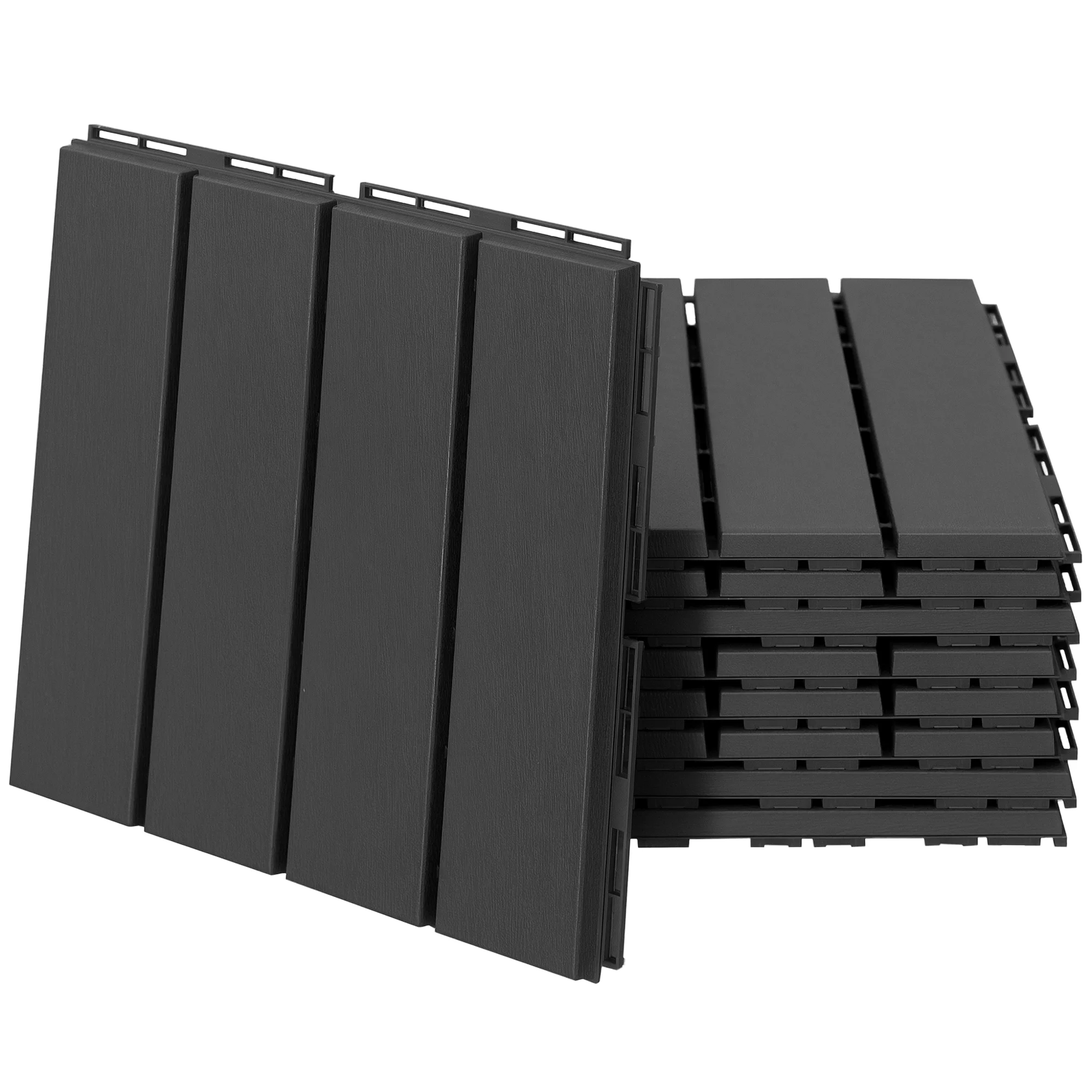 Outsunny vierkante vloertegels 30x30, verpakking van 9 stuks, bedekt 0,81 m²