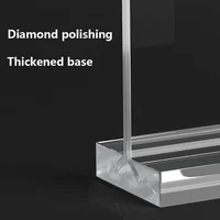 A4/A5/A6 Table Top Acrylic Sign Holder Double Sided Menu Paper Display Stand With Base Creative Picture Card Frame Restaurant 3