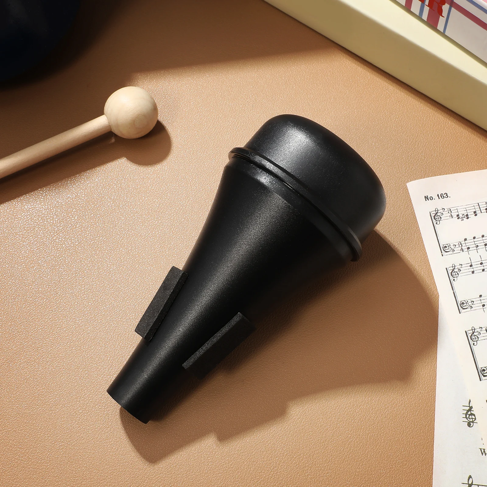 

for Trombone Trumpet Mute Plastic Steel Black Small Size Practice Performance Replacement Part Accessories