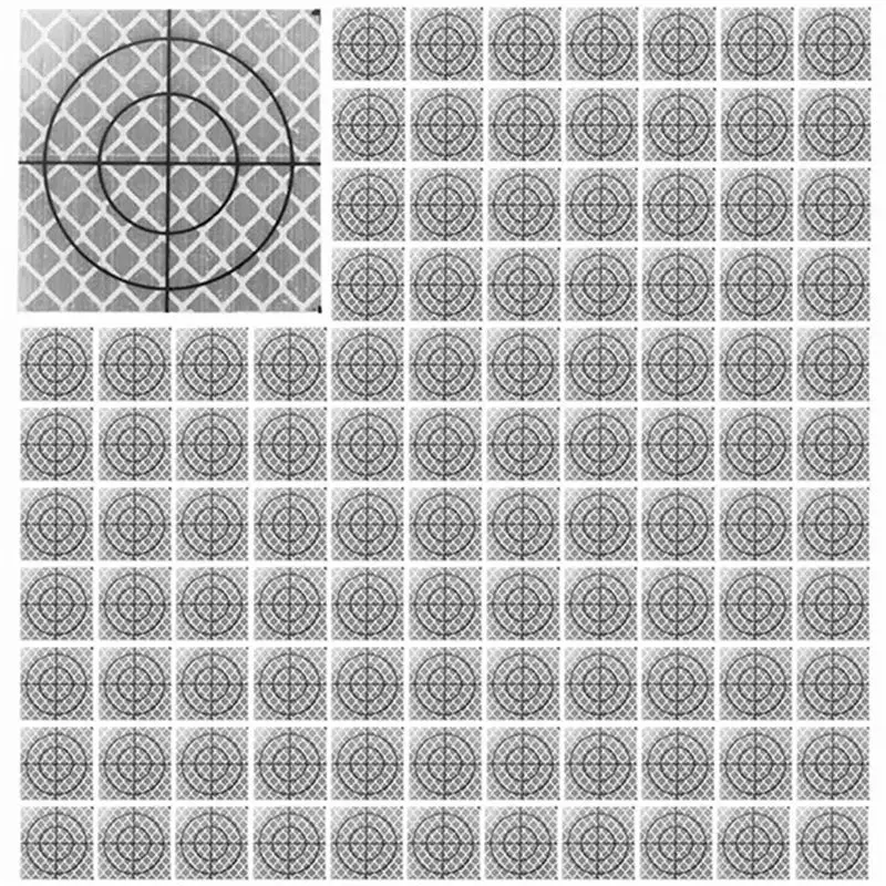 500Pcs Prism Measurement Reflector Sheet Reflective Tape Target Total Station Tunnel Survey 40X40mm-AT36