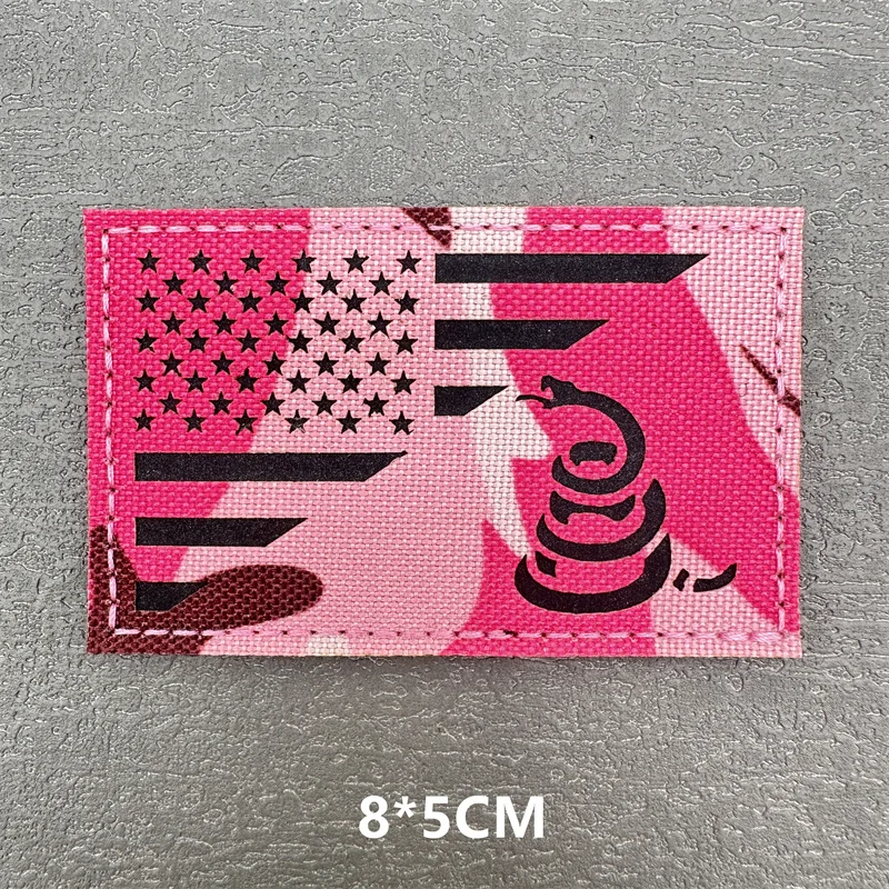 1 قطعة رقعة العلم الأمريكي الوردي/علم سويسرا الولايات المعنويات العسكرية بقع مجموعة للقبعات والحقائب وحقائب الظهر والسترة التكتيكية ،