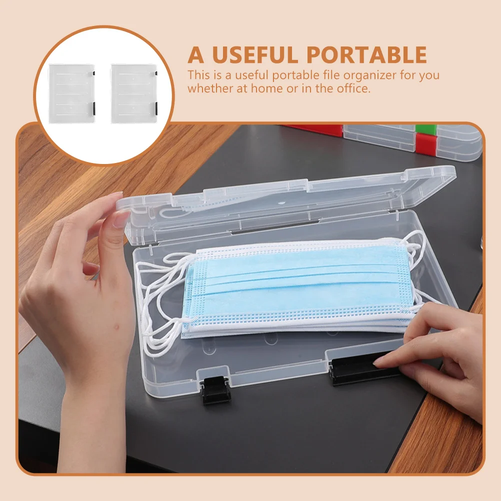 2-delige papieren bestandsopbergdoos Uitbreidbare map Document Plastic documentencontainer