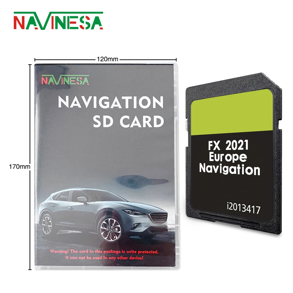 SD Europe Navigation FX 2021 For Ford Focus 2007 2008 2009 2010 2011 Car Map Naving Card