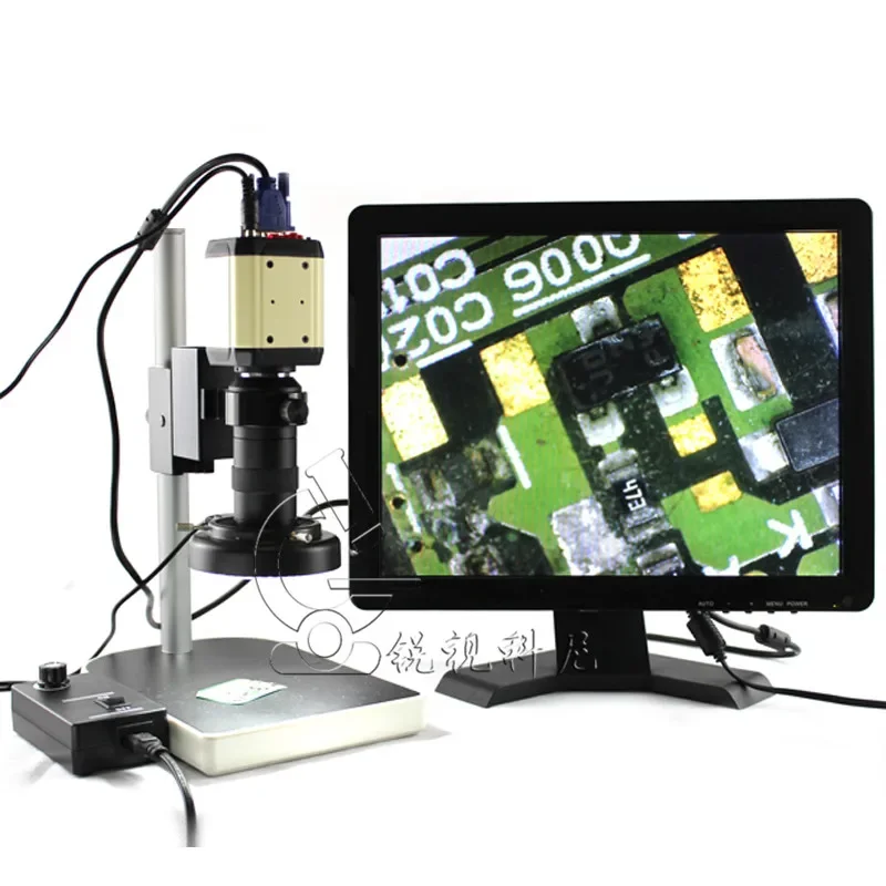 Industrial digital microscope mobile phone repair detection circuit board VGA200 million electronic magnifier optional display