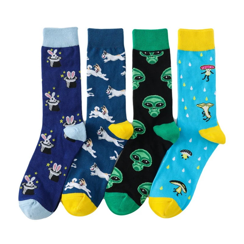 

Funny Men Women Fashion Harajuku Fruit Socks Lovely Art With Avocado Sushi Food Animal Dog Happy Socks