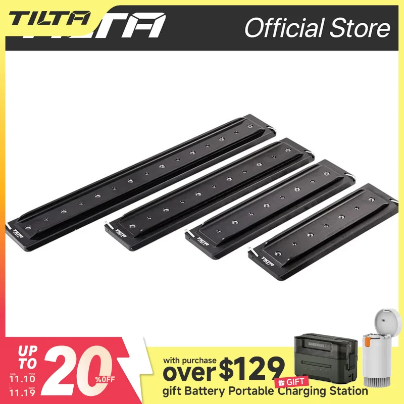 TILTA 10" lightweight dovetail plate /12" /14" /18" /24"  Arri Standard Dovetail Plate dovetail plate