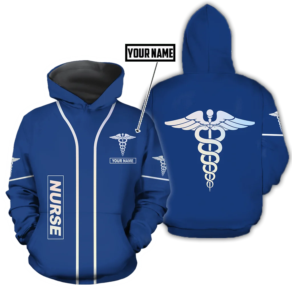 

3D Printed Newest Nurse Custom Name Job Gift Art Unique Hrajuku Streetwear Unisex Casual Men Hoodies/Zip/Sweatshirt