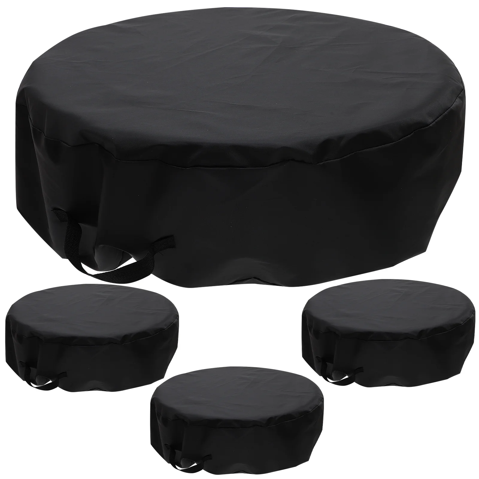 

4pcs Oxford Cloth Dustproof Sun Protection Lightweight Durable Car Tire Protection Spare Tire Cover Tyre Dust Cover