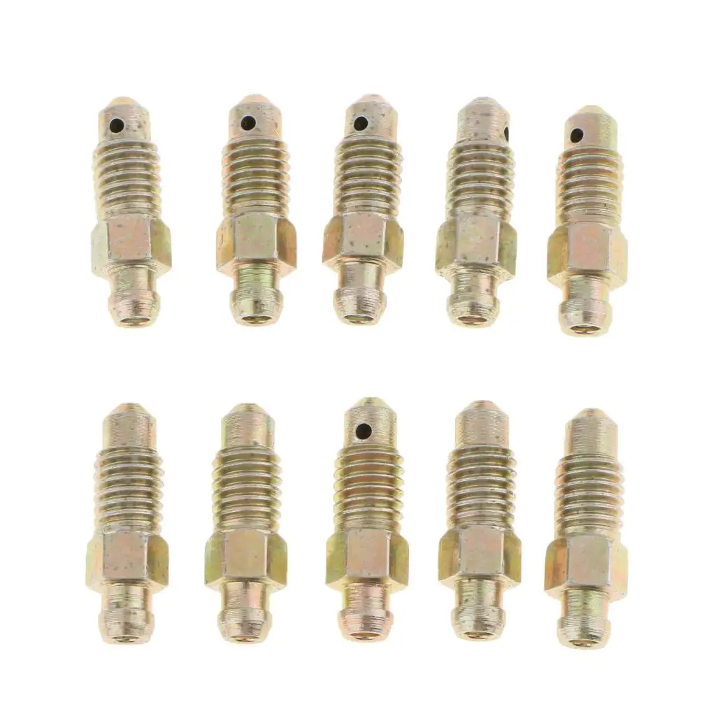 

10 Pieces Universal Car Motorcycle M8*1.25mm Brake Bleeder Screws Kits