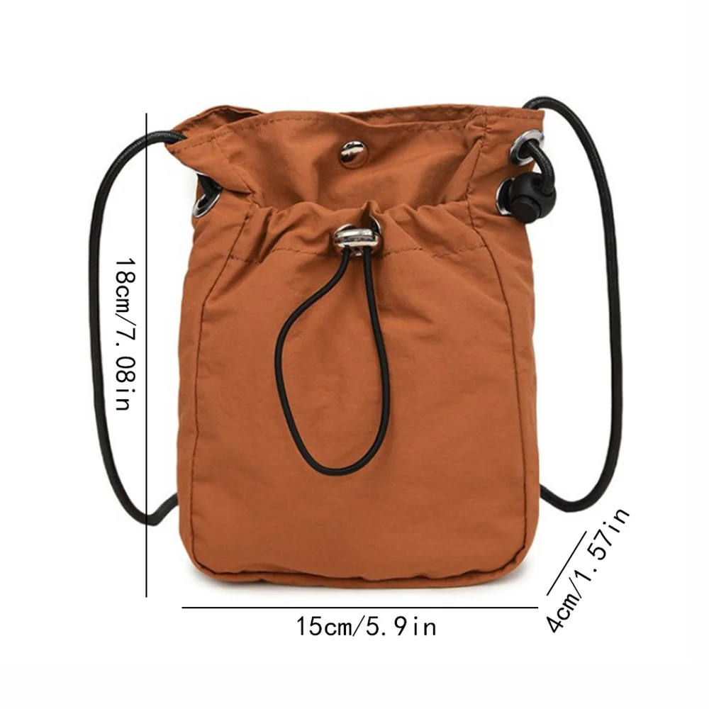 Nylon Crossbody Bag Soft Mini Phone Wallet Multifunctional Square Shoulder Bag Crossbody Purse Canvas Purse Messenger Bag image 6