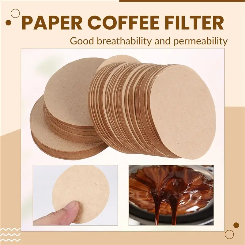 A23E-350 Pcs Replacement Paper Filters Round Coffee Maker Filters Disposable For Aerobie Aeropress Coffee And Espresso Makers
