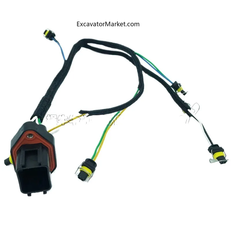 For Caterpillar Cat330d 336d Fuel Injector Harness C9 Engine Fuel Injector Harness Plug C7 Excavator Accessories High Quality