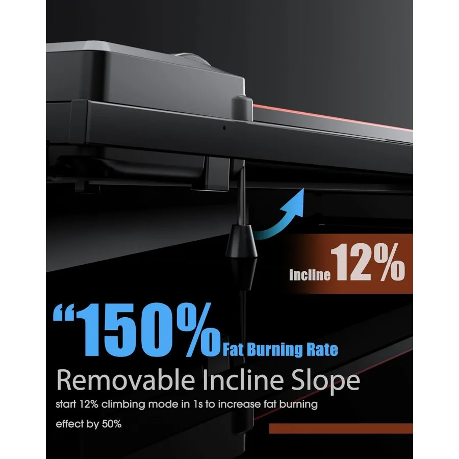 جهاز مشي بسعة 340 رطل مع 12 شاشة LED مائلة وكبيرة للاستخدام اليدوي في المكتب مع عداد 3 مسبقًا