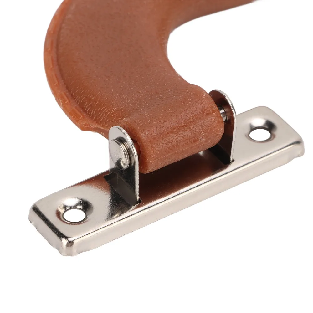 Vintage Suitcase Handle Sturdy Durable Brownish Plastic Luggage Handles Imitation Leather Black Trunk Pull Handle