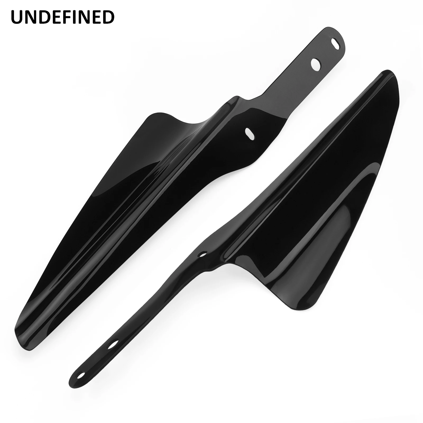 Motorcycle Black Fork Front Wind Baffle Windshield Deflector Trim For Harley Touring Road King Street Glide CVO 1995-2021