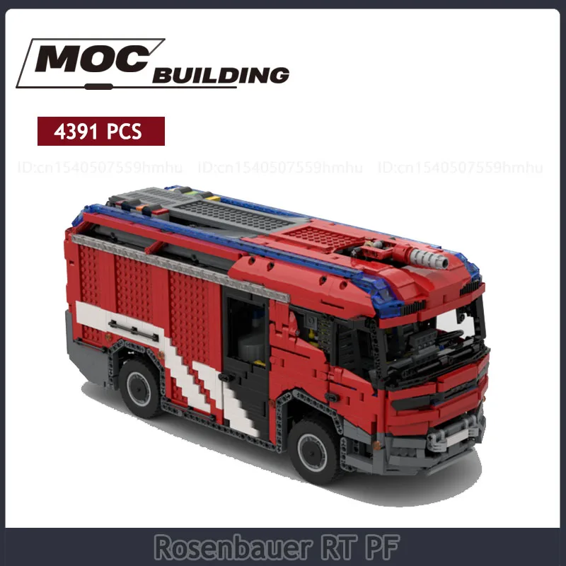 Rosenbauer RT MOC PF Machine Moc Motor Building Blocks Puzzle Toys DIY Technology Bricks Creative Xmas Gifts